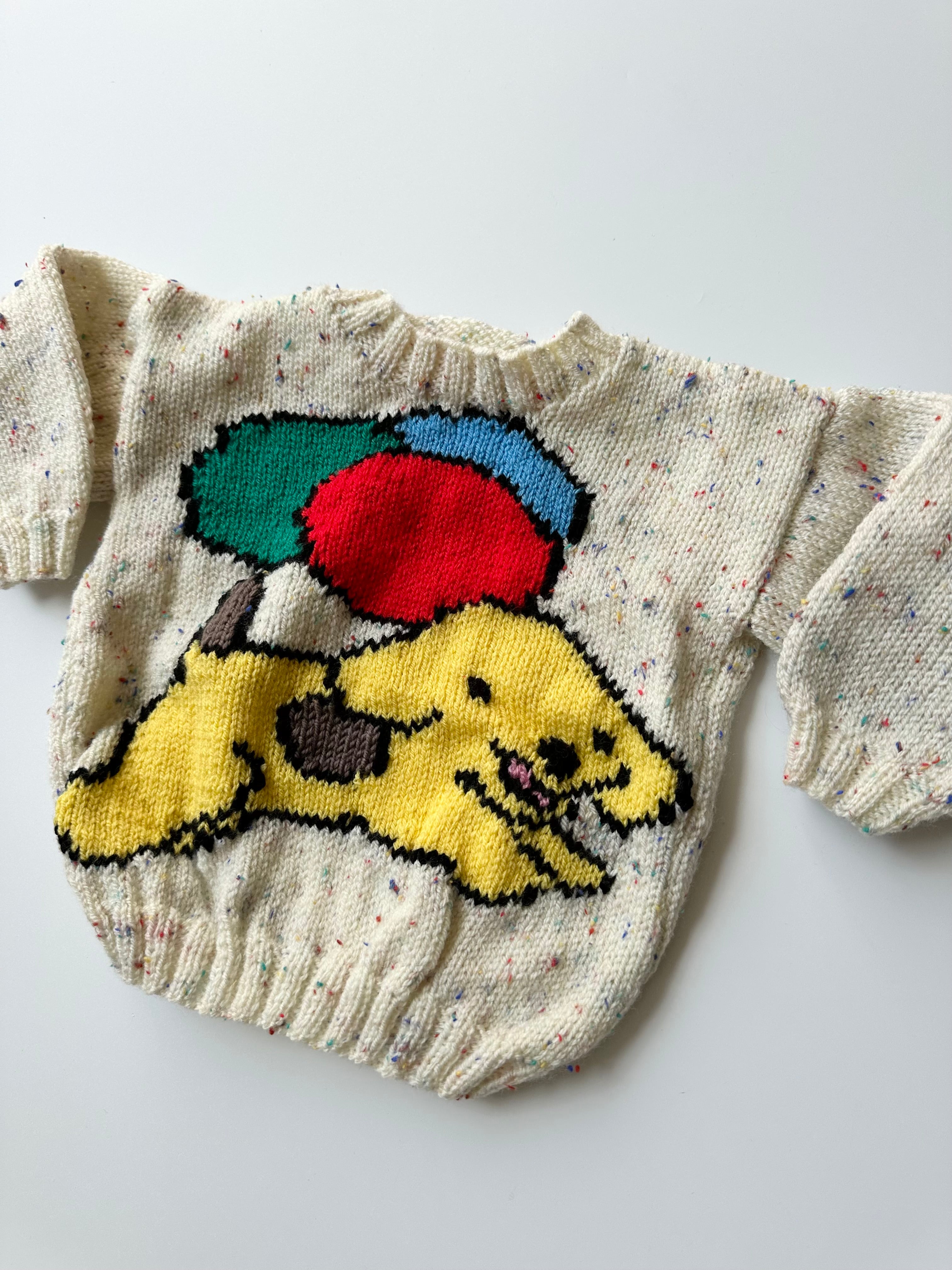 Hand Knitted Spot The Dog Jumper 18-36 Months