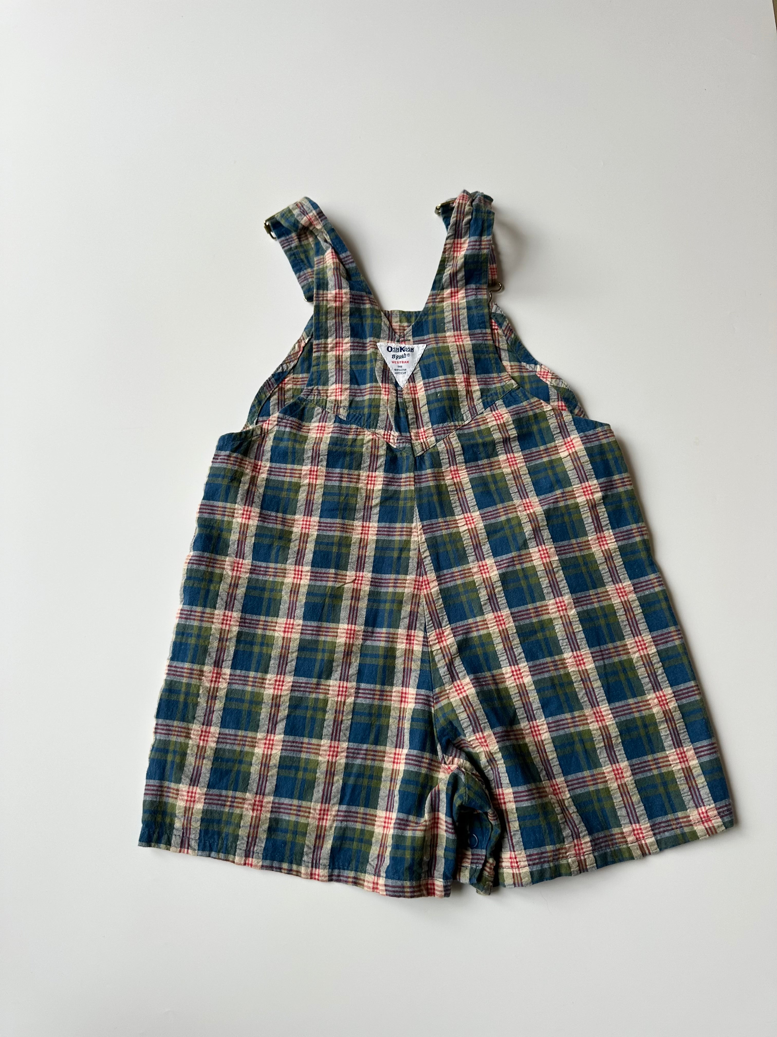 Vintage Kids OshKosh Light Dungaree Shorts 4 Years