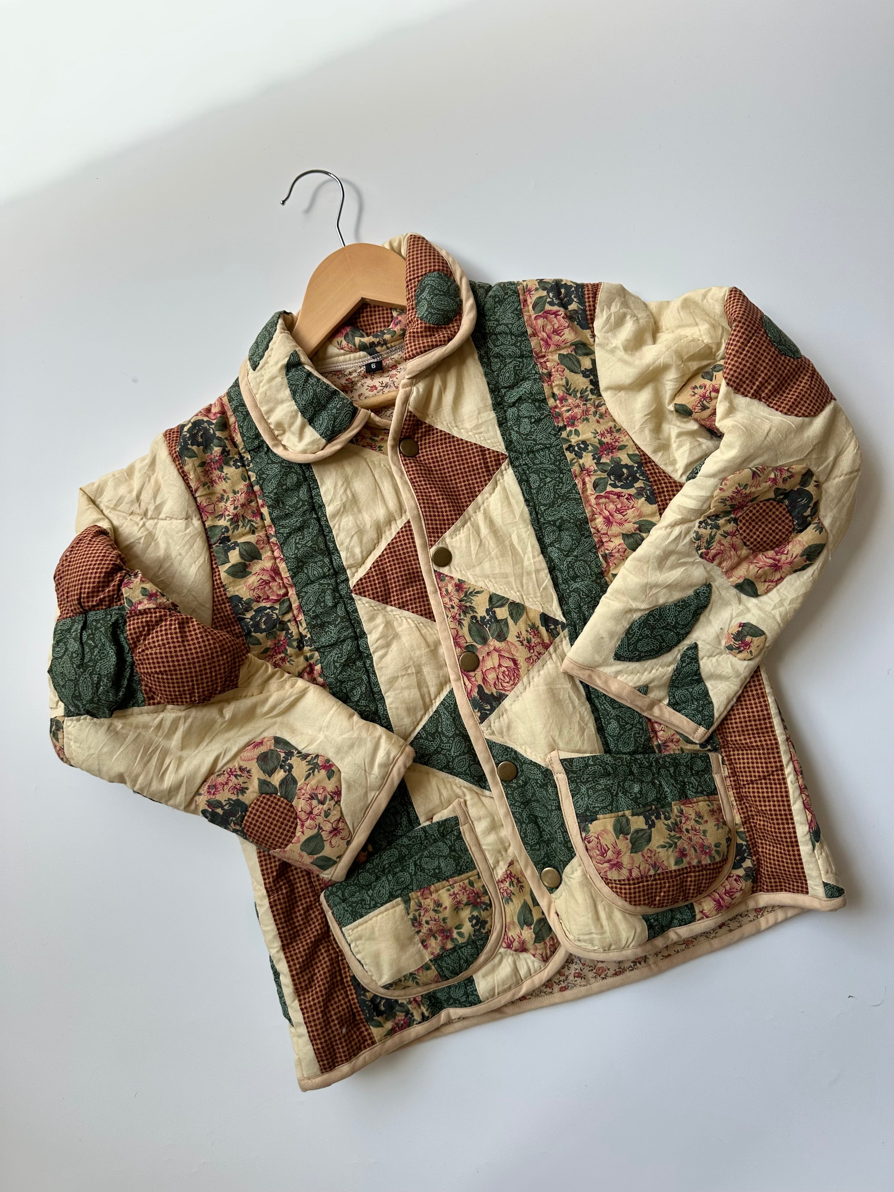 Upcycled Vintage Quilt Jacket 6 Years