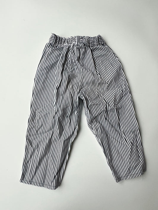 Vintage BHS Blue and White Striped Trousers 2-3 years