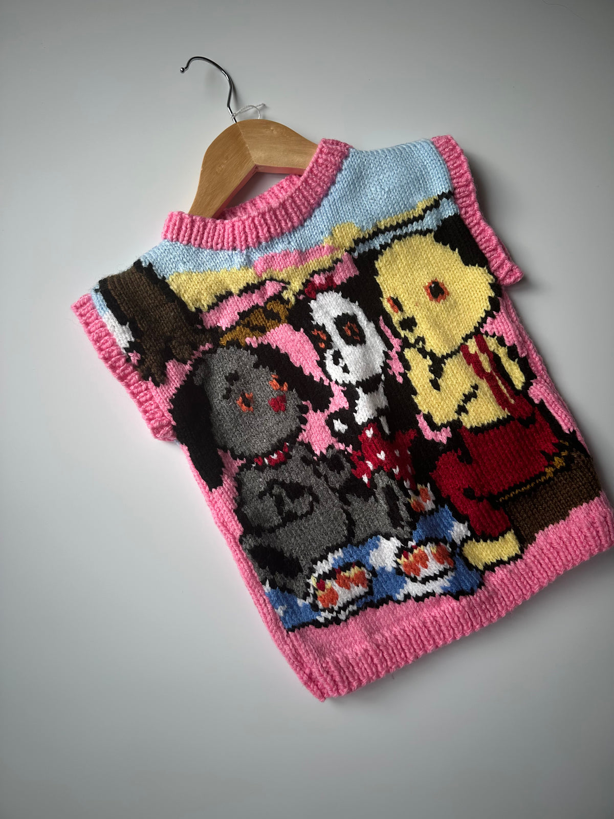 Hand Knitted Sooty & Sweep Vest 2-4 Years