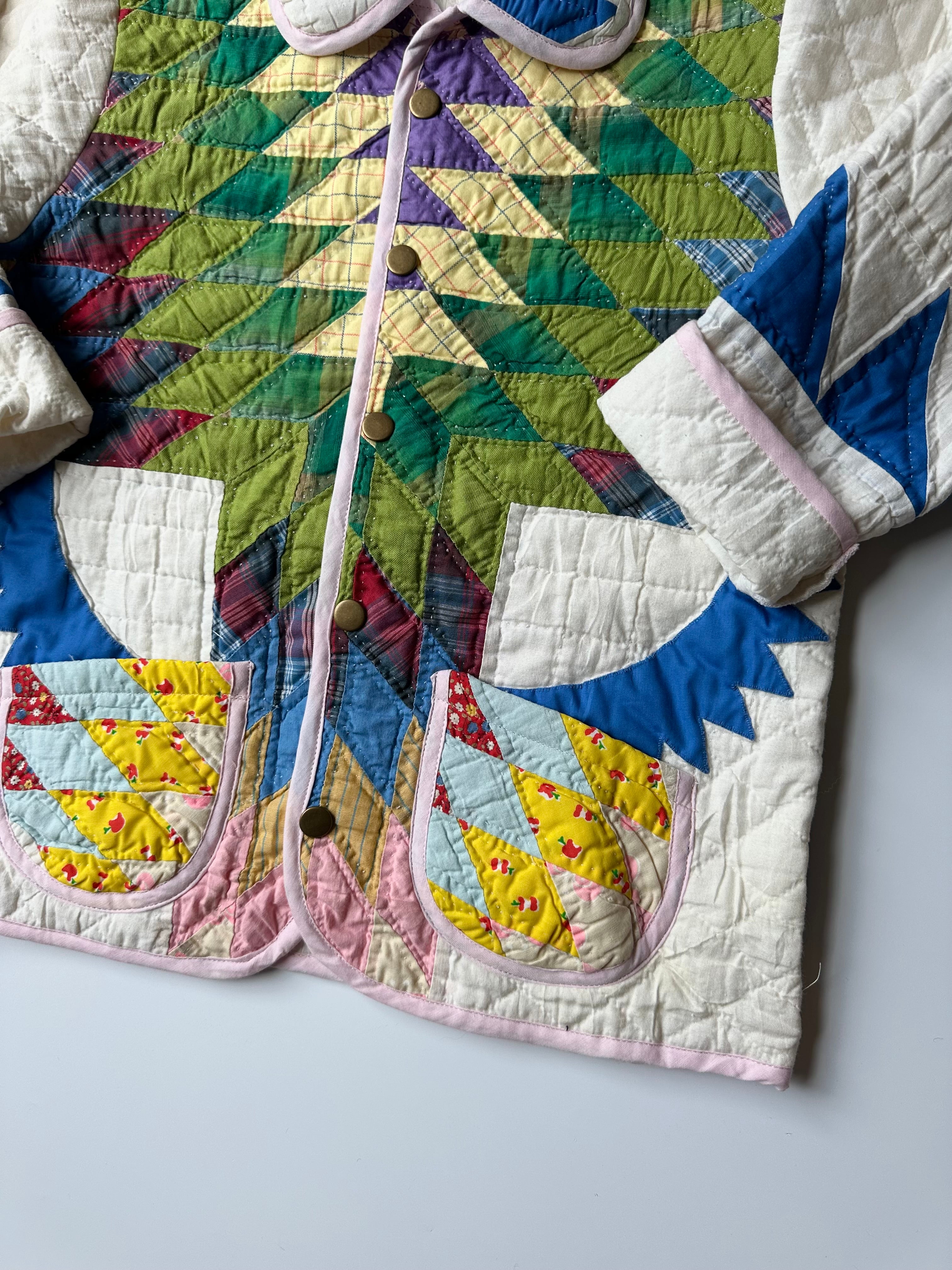 Upcycled Quilt Jacket 7 Years