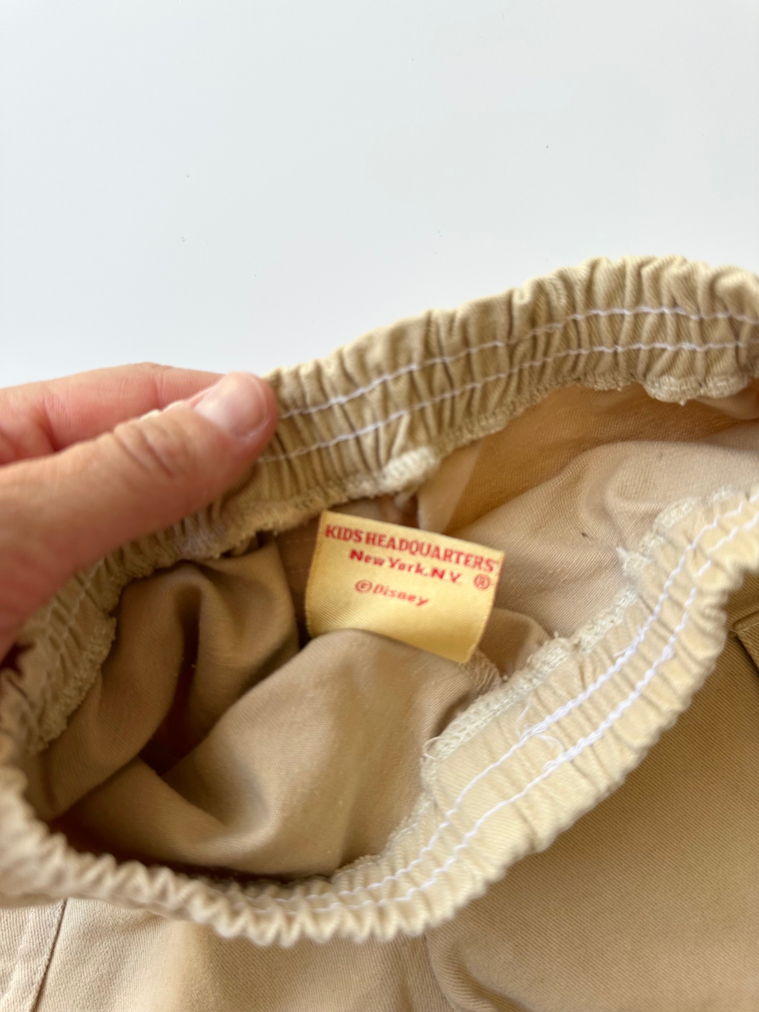 Vintage Disney Merch ❤️ Beige Cargo Shorts 6-9 Months