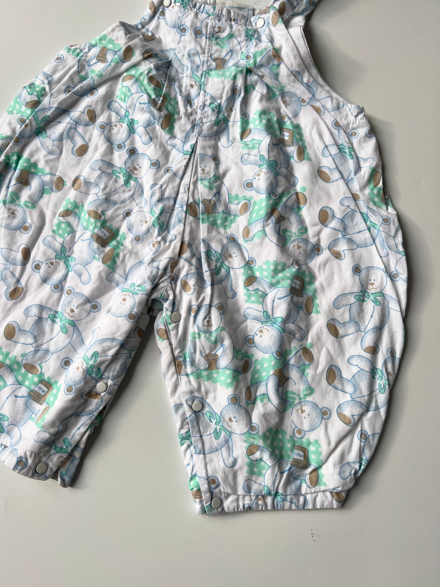 Vintage Teddy Dungarees 3-6 Months