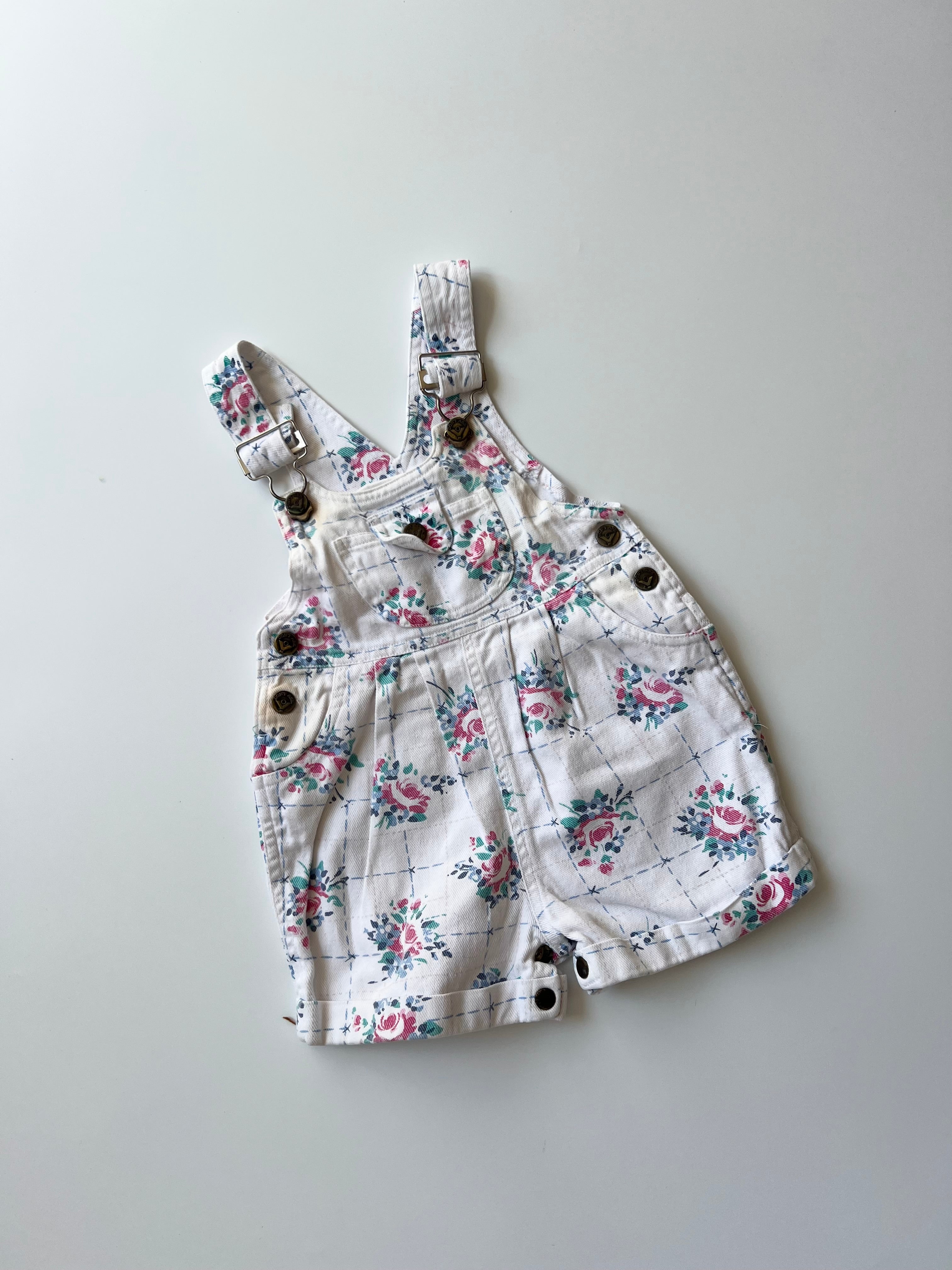 Vintage Floral Kid’s Shorteralls 2 Years
