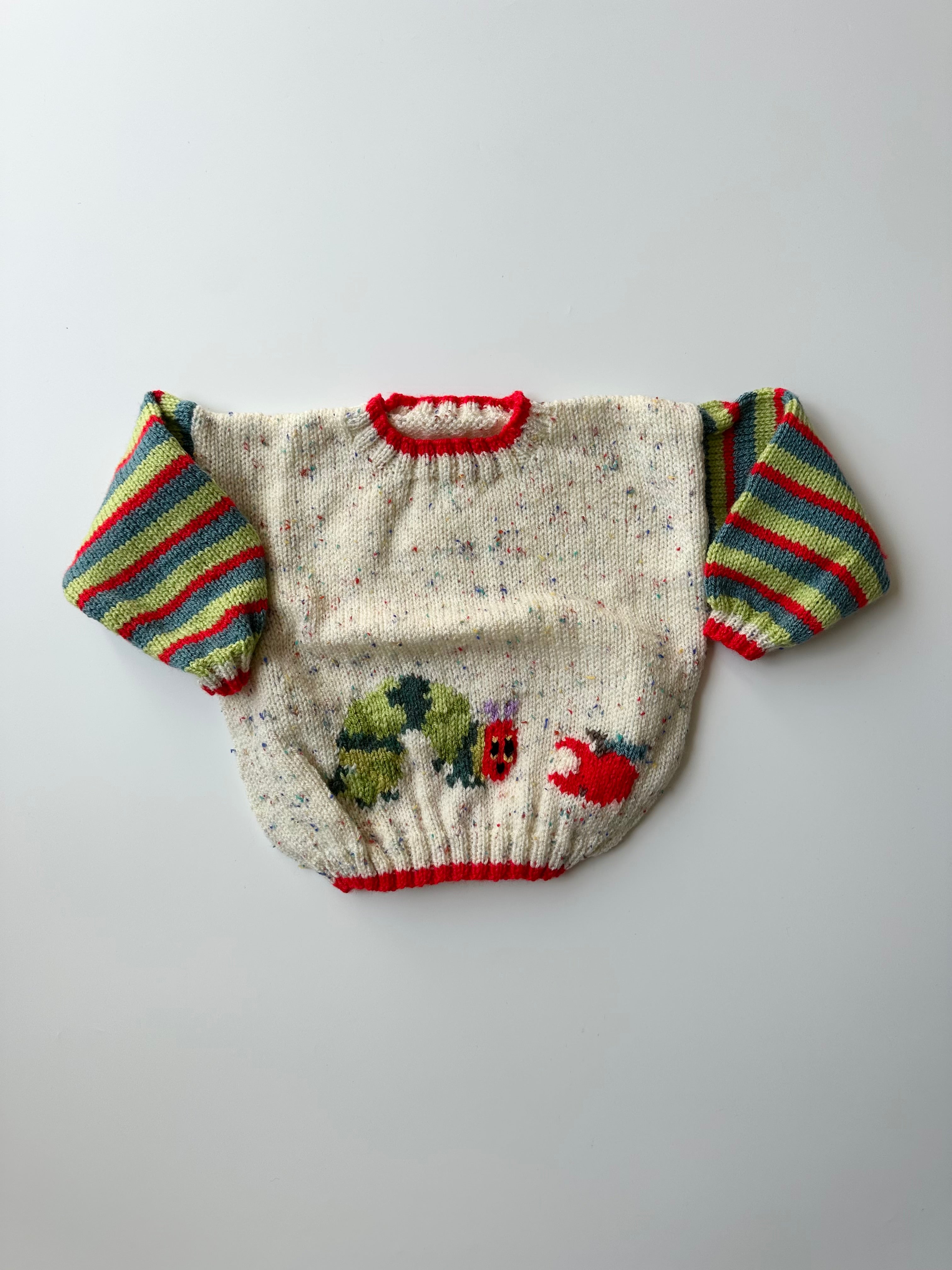 Hand-Knitted Very Hungry Caterpillar Jumper 2-3 Years