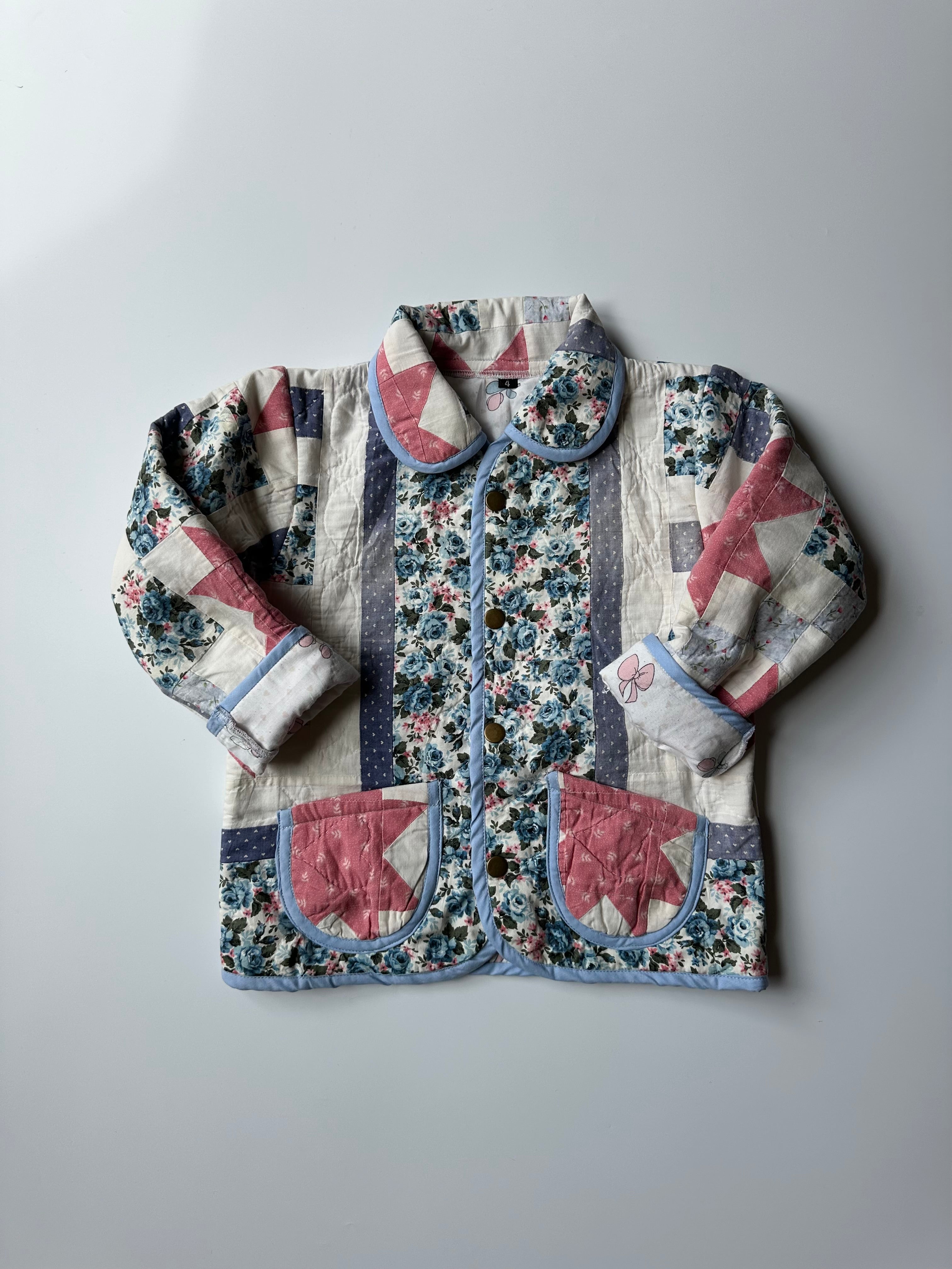Upcycled Quilt Jacket 4 Years