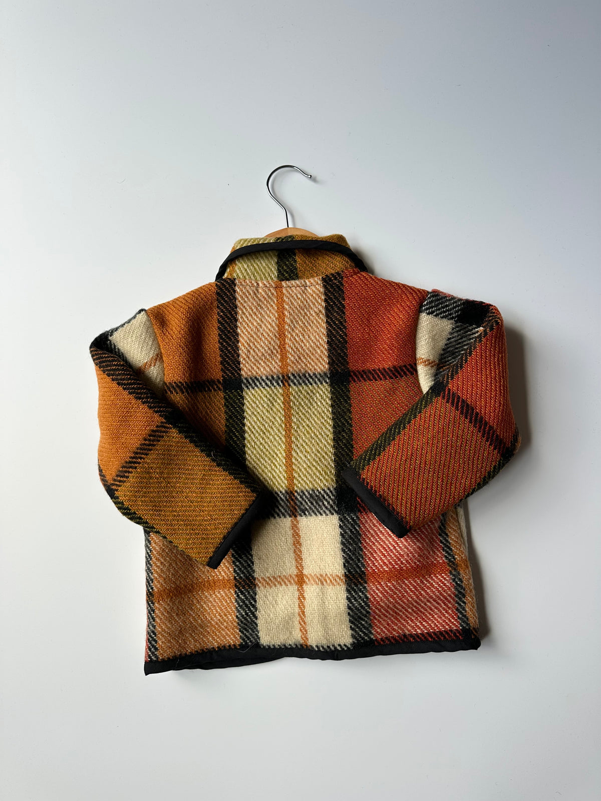 Upcycyled Wool Blanket Jacket 1-2 Years