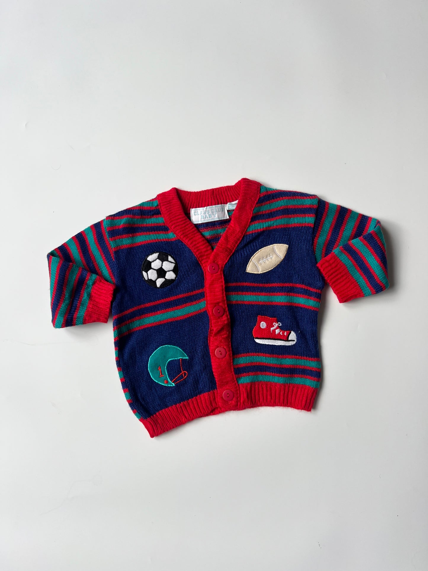 Vintage Children’s Baby Club Cardigan 12 Months