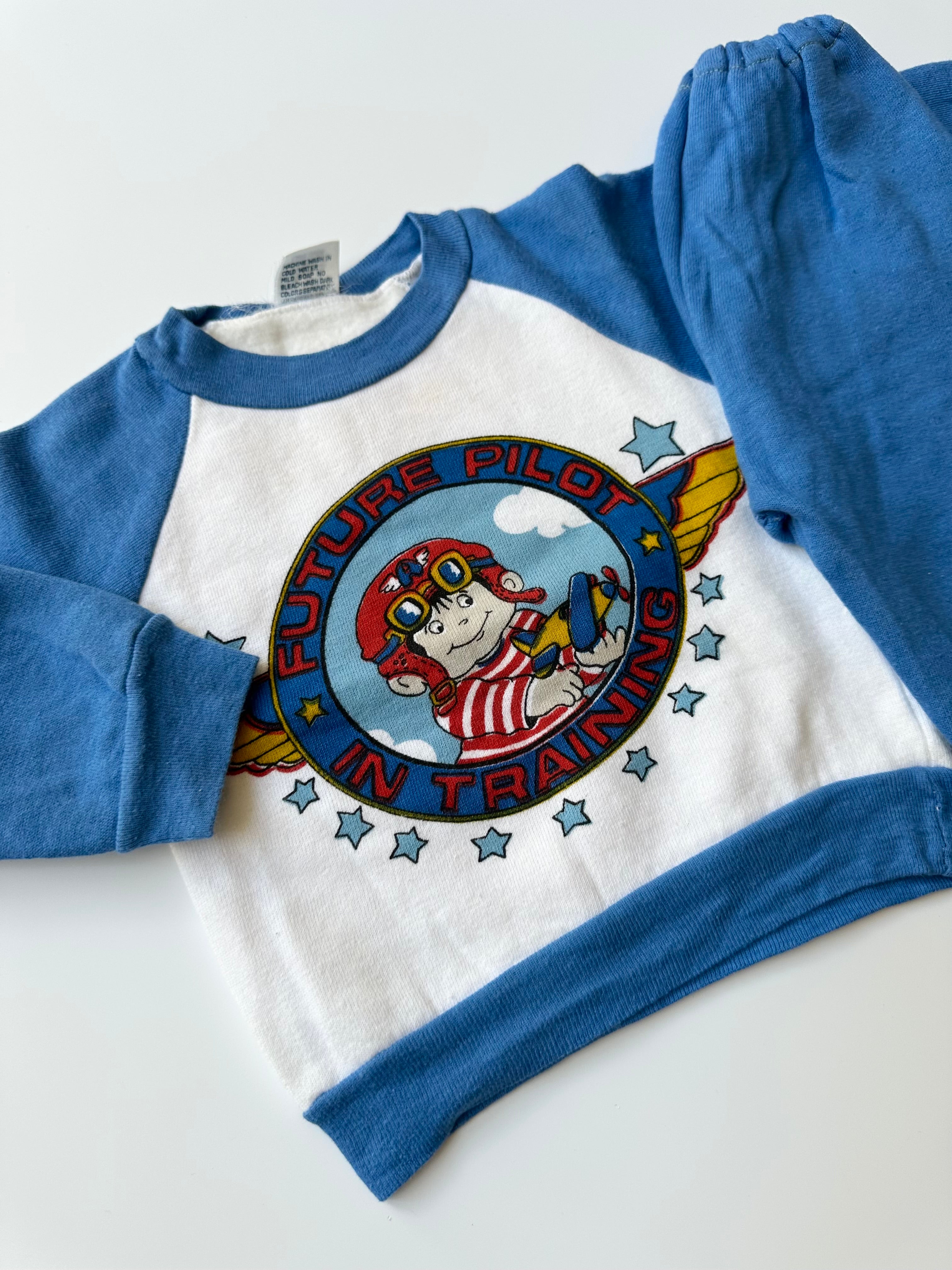 Vintage Baby "Future Pilot in Training" Tracksuit ✈️ 18 Months