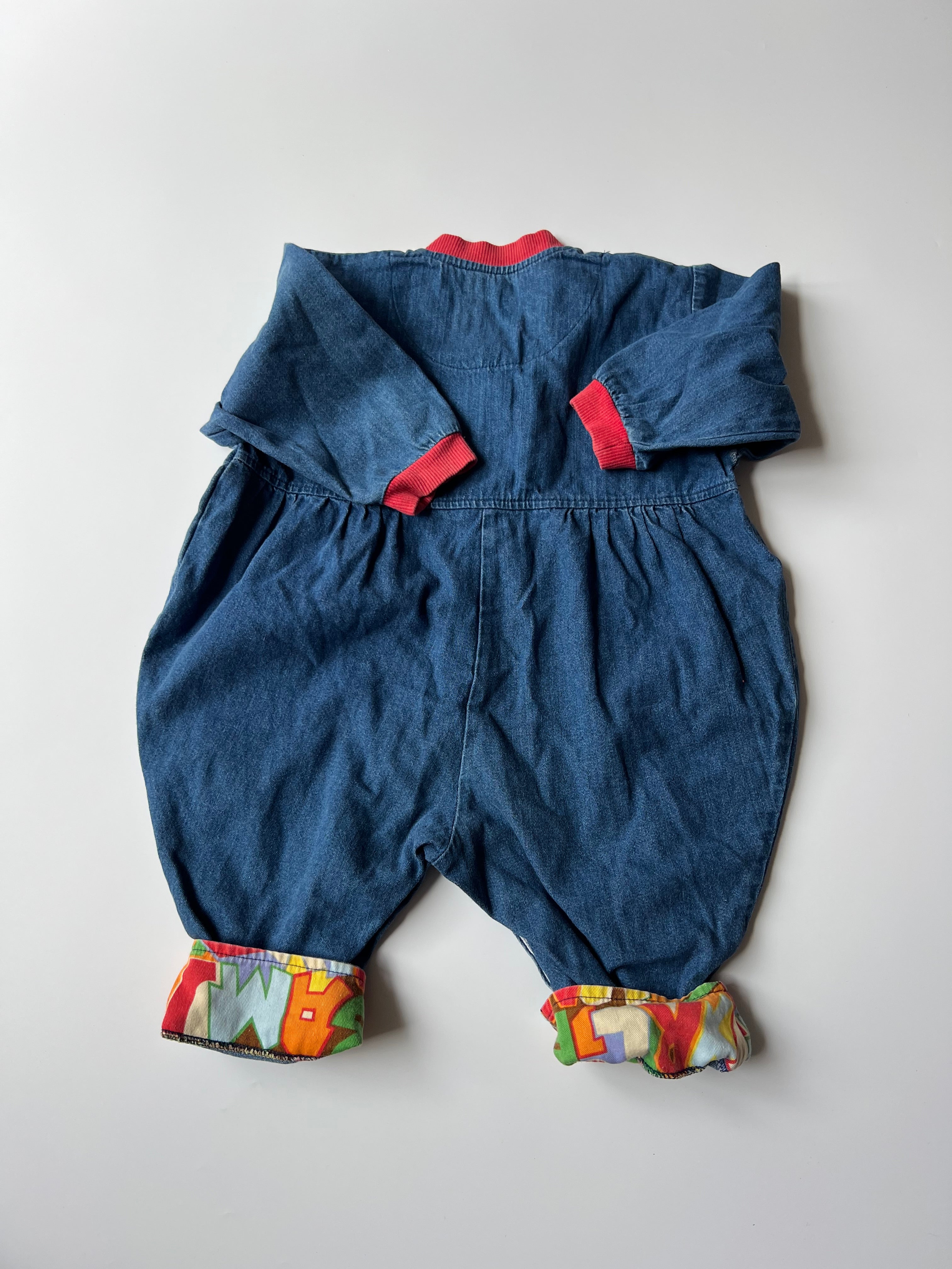 Vintage Denim Romper 12-18 Months