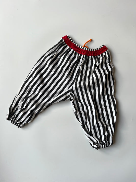 Vintage Mothercare Striped Black and White Trouser 18-24 months