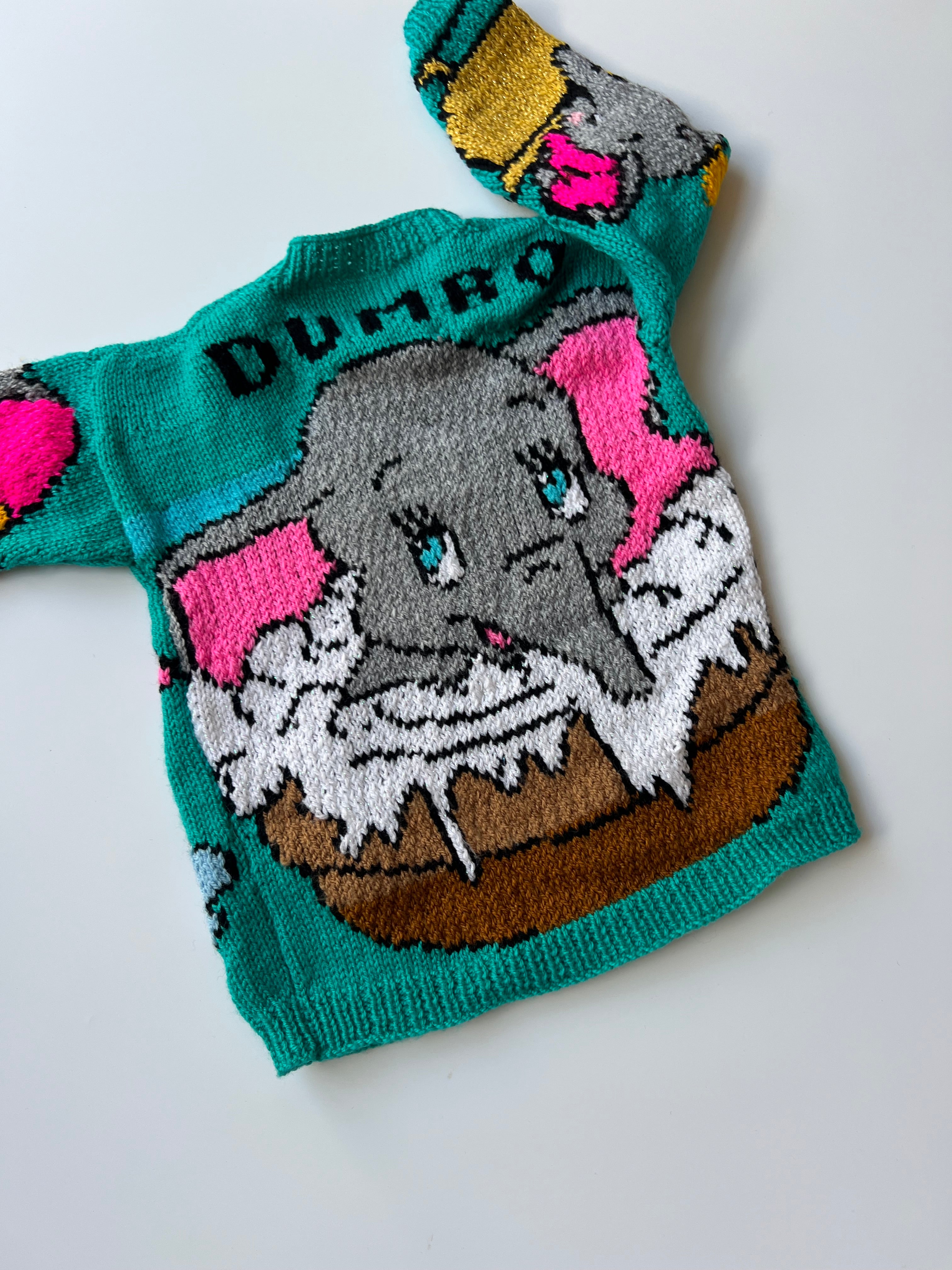 Hand Knitted Children’s Dumbo Jumper 2-4 Years