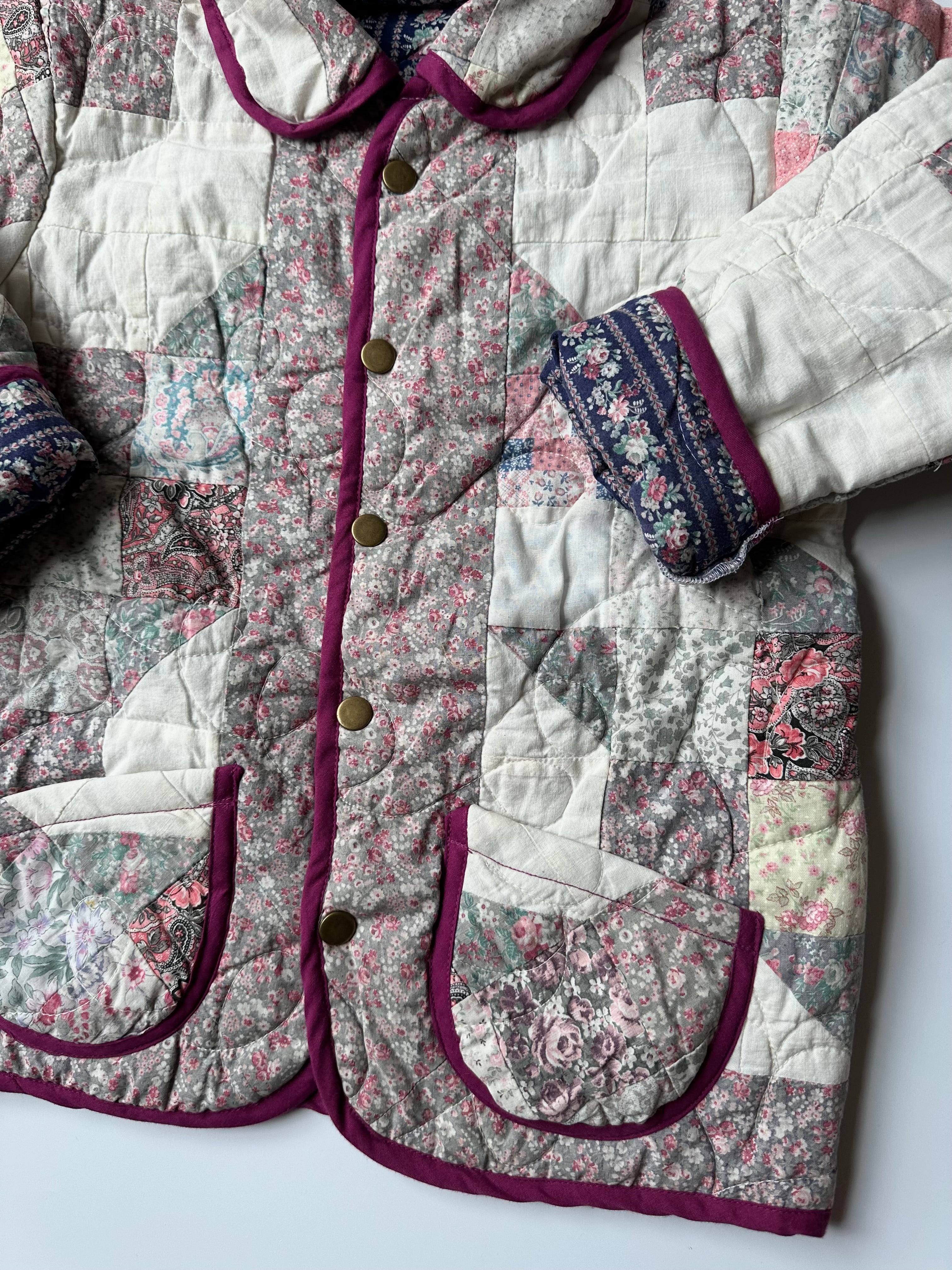 Upcycled Quilt Jacket 7 Years