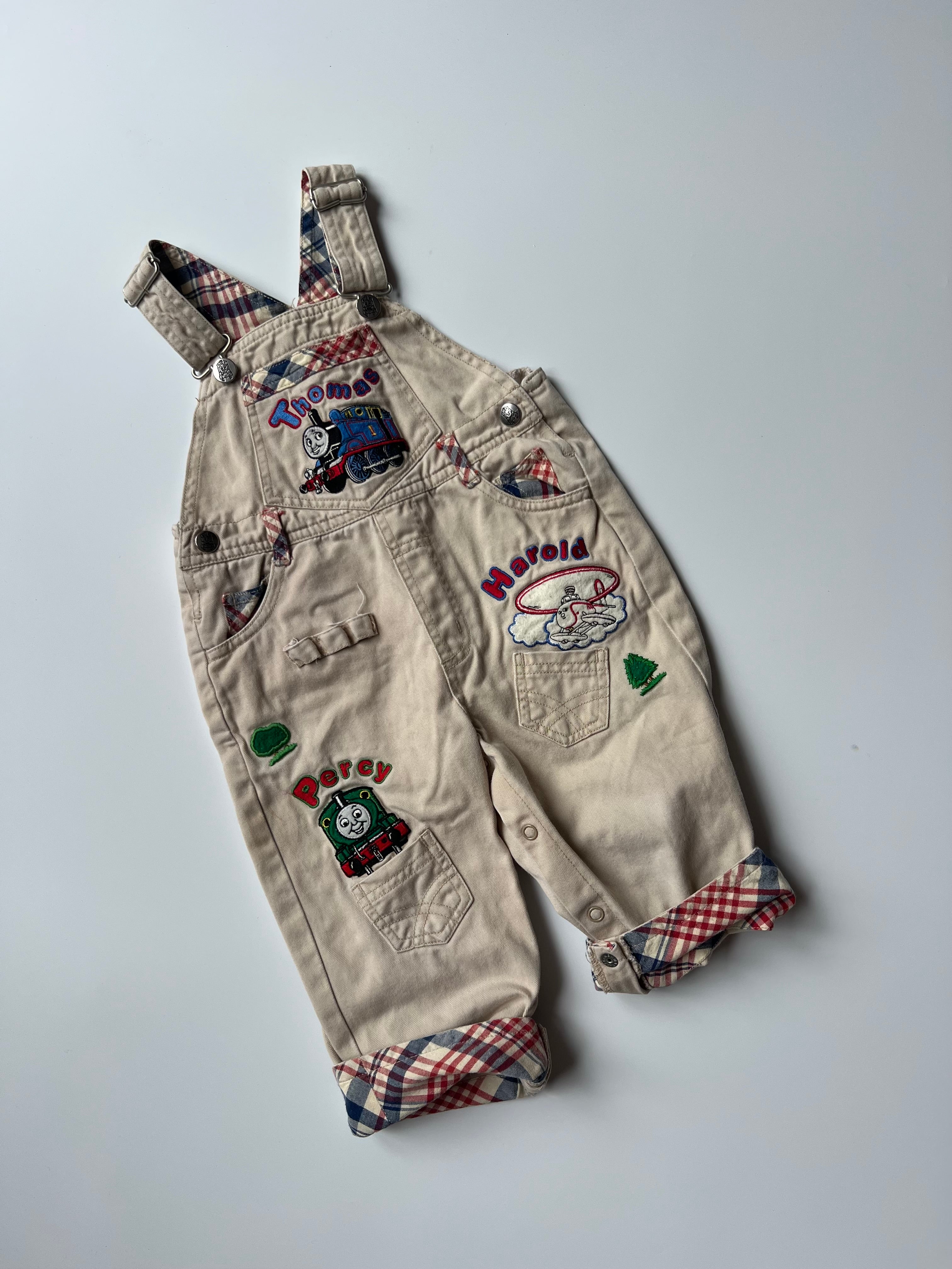 Vintage Thomas The Tank Engine Dungarees 1-2 Years