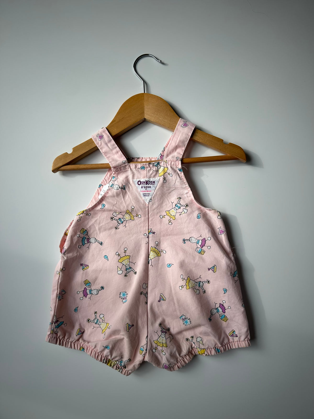 Pink OshKosh Shorteralls 12-18 Months