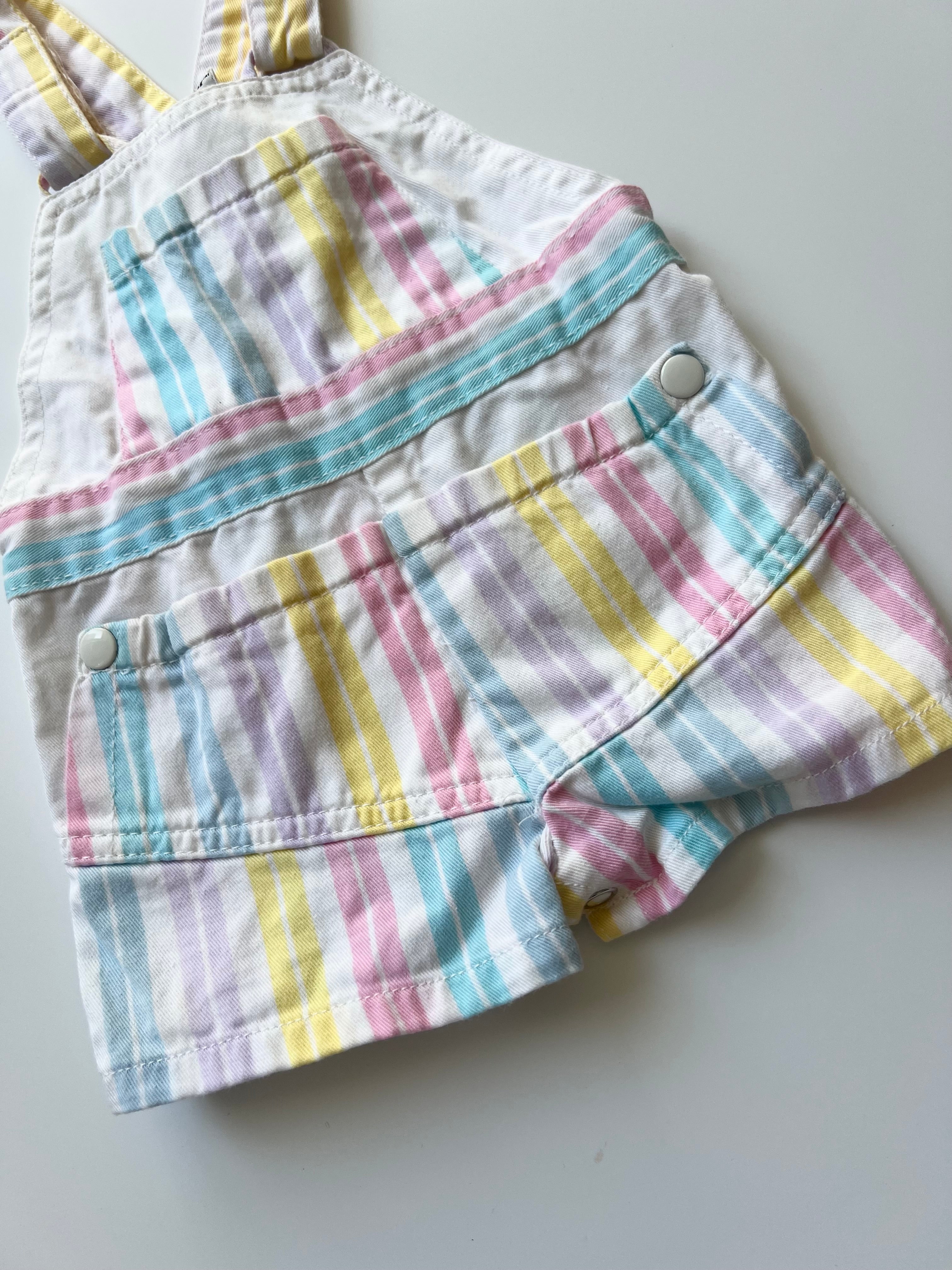 Vintage Rainbow Shorteralls 6-12 Months 🌈